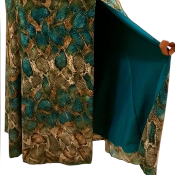 Terani Couture Strapless Animal Print Evening Gown - Picture 11 of 12